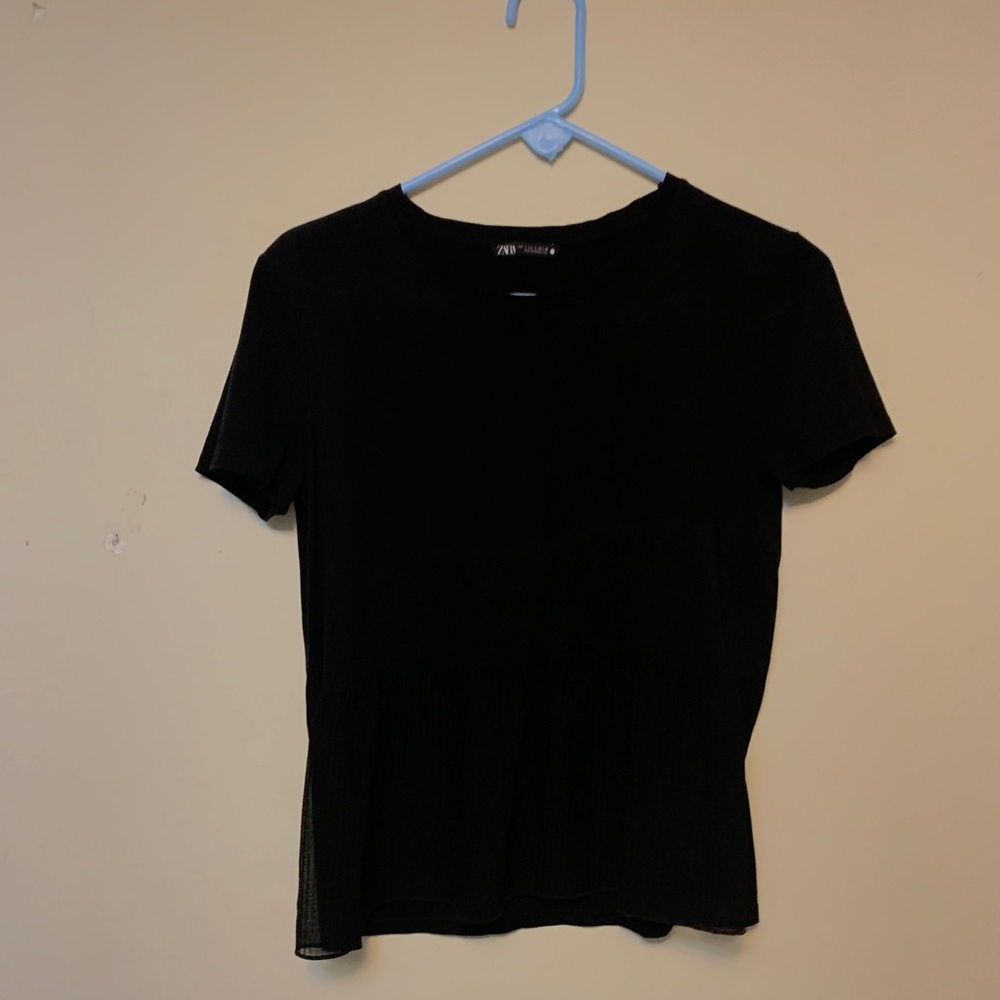 Zara Small Peplum Shirt